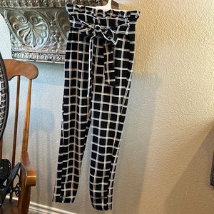 Tie front dress pants